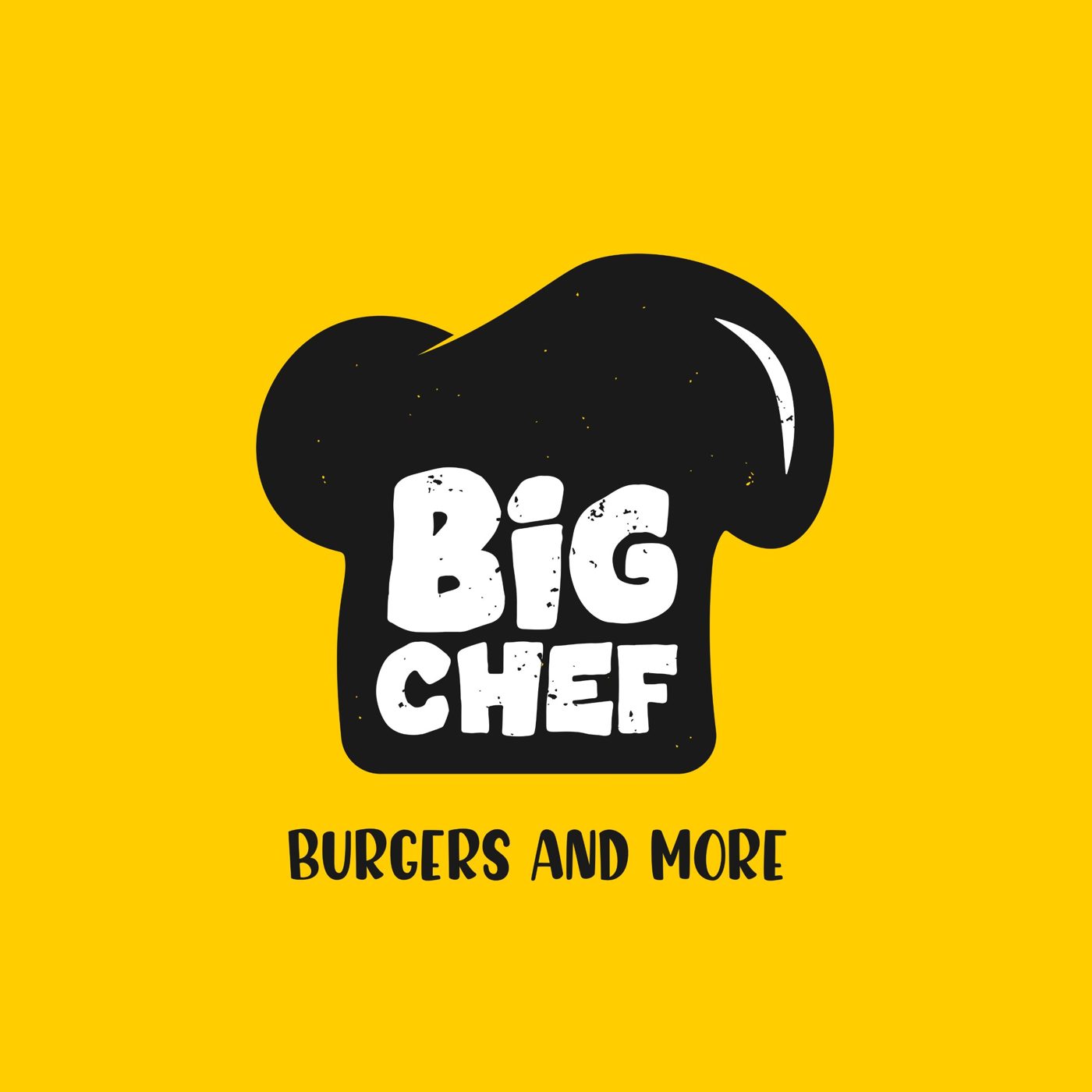 Big Chef chef-hat logo on yellow